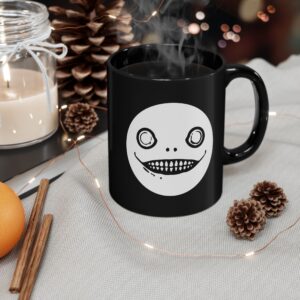 Emil / Yoko Taro face maks Lovely skull friend-o 11oz & 15oz Black Mug