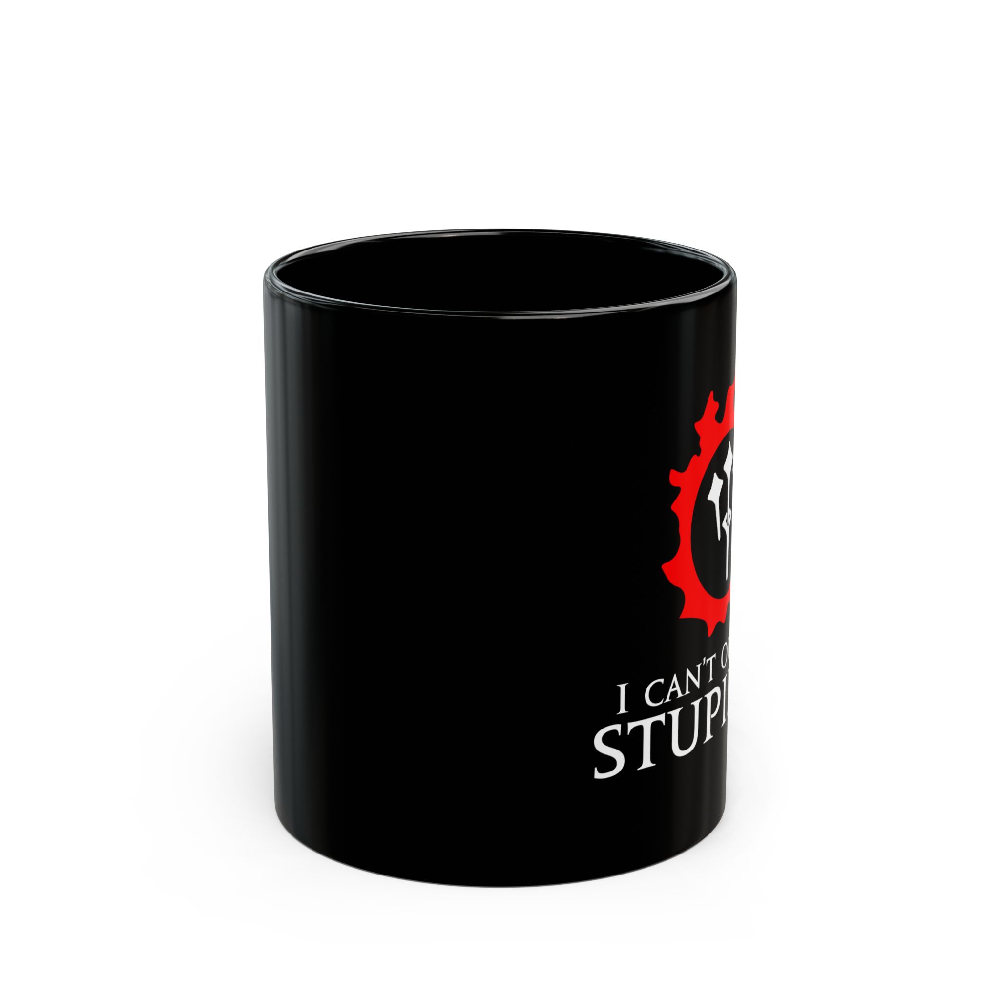 Sage - I can't out-heal Stupidity MMORPG Final Fantasy XIV 15oz & 11oz Black Mug - Image 2