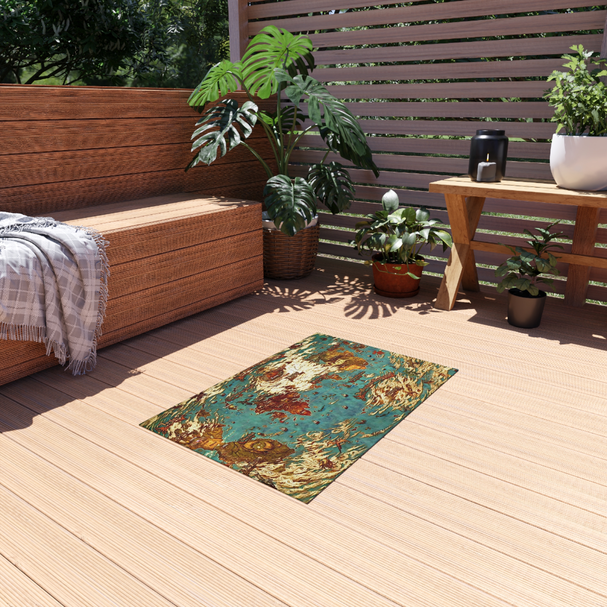 World map Hydaelyn Etheirys Dawntrail - FFXIV Outdoor Rug 24'' to 84'' - Image 4