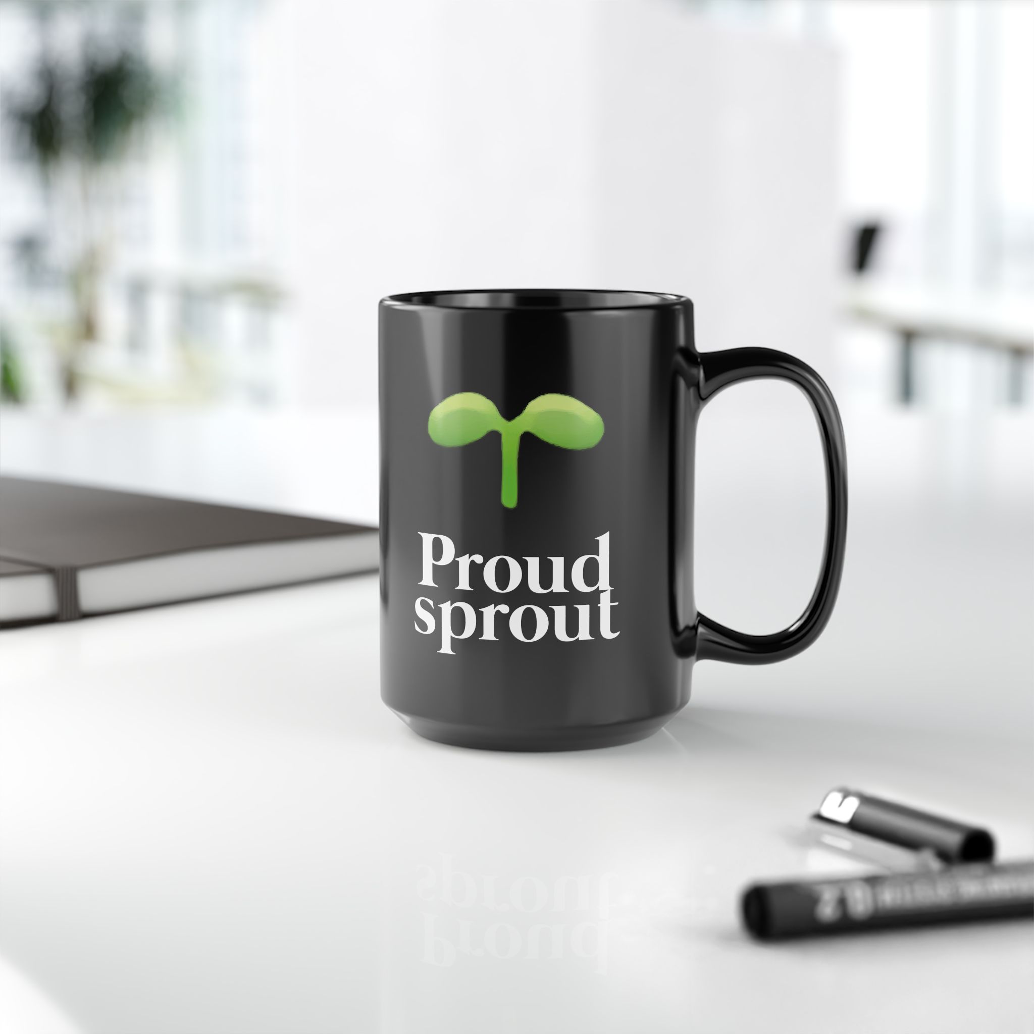 Proud Sprout - For starters in Eorzea FFXIV MMORPG 11 & 15oz Black Mug - Image 13