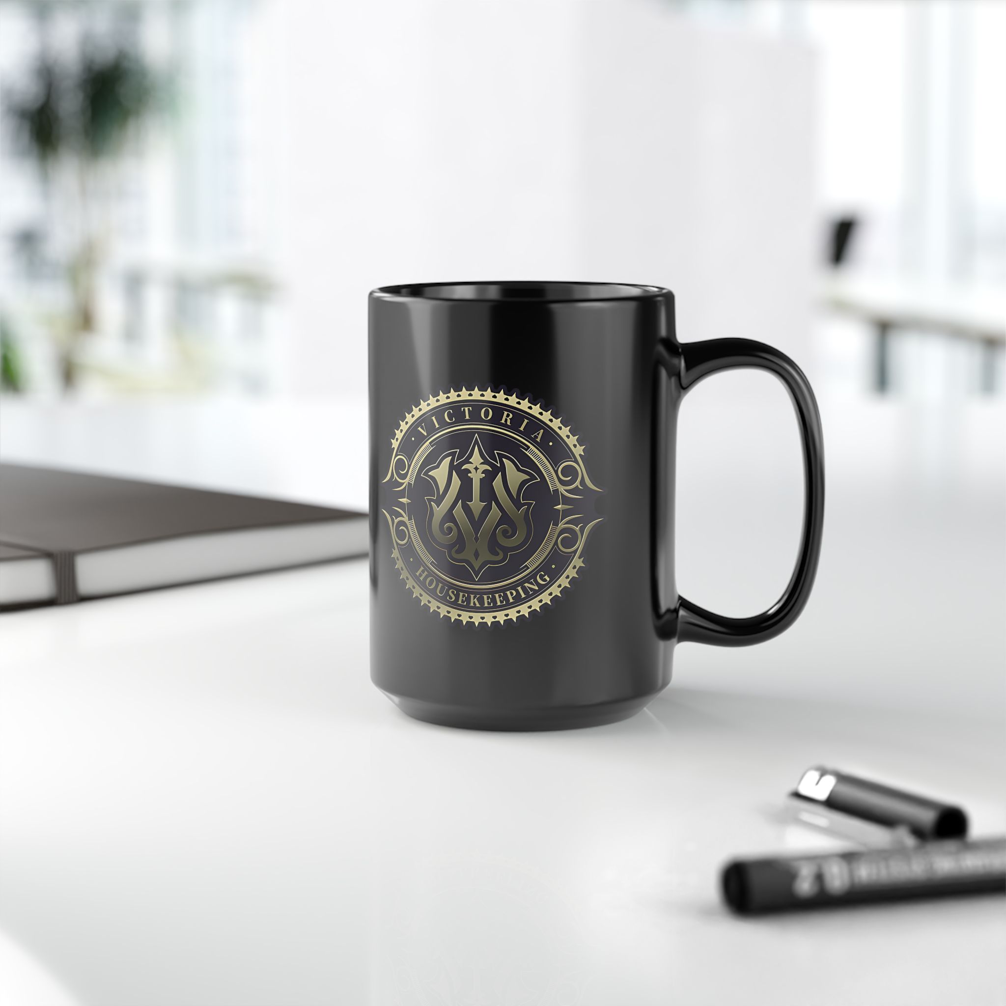 Victoria Housekeeping Faction from ZZZ 11oz & 15oz Black Mug - Image 13