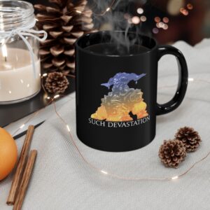 Such devastation FFXIV funny meme quote 11oz & 15oz Black Mug