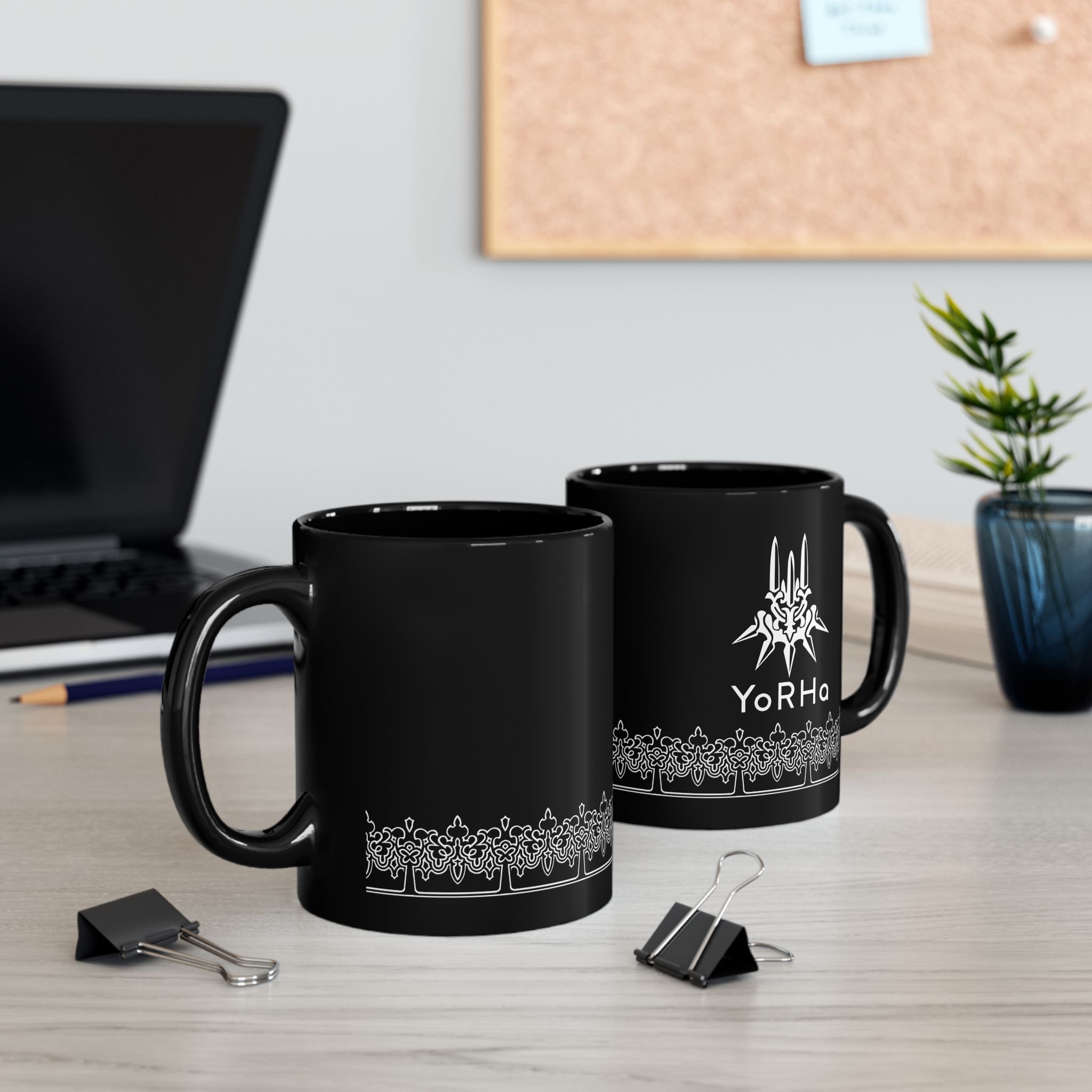 YoRHa inspired design NieR Automata 11oz & 15oz Black Mug