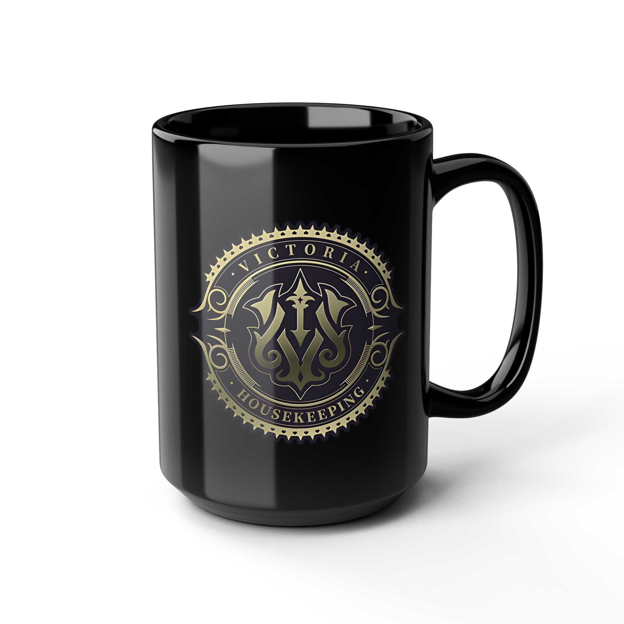 Victoria Housekeeping Faction from ZZZ 11oz & 15oz Black Mug - Image 7