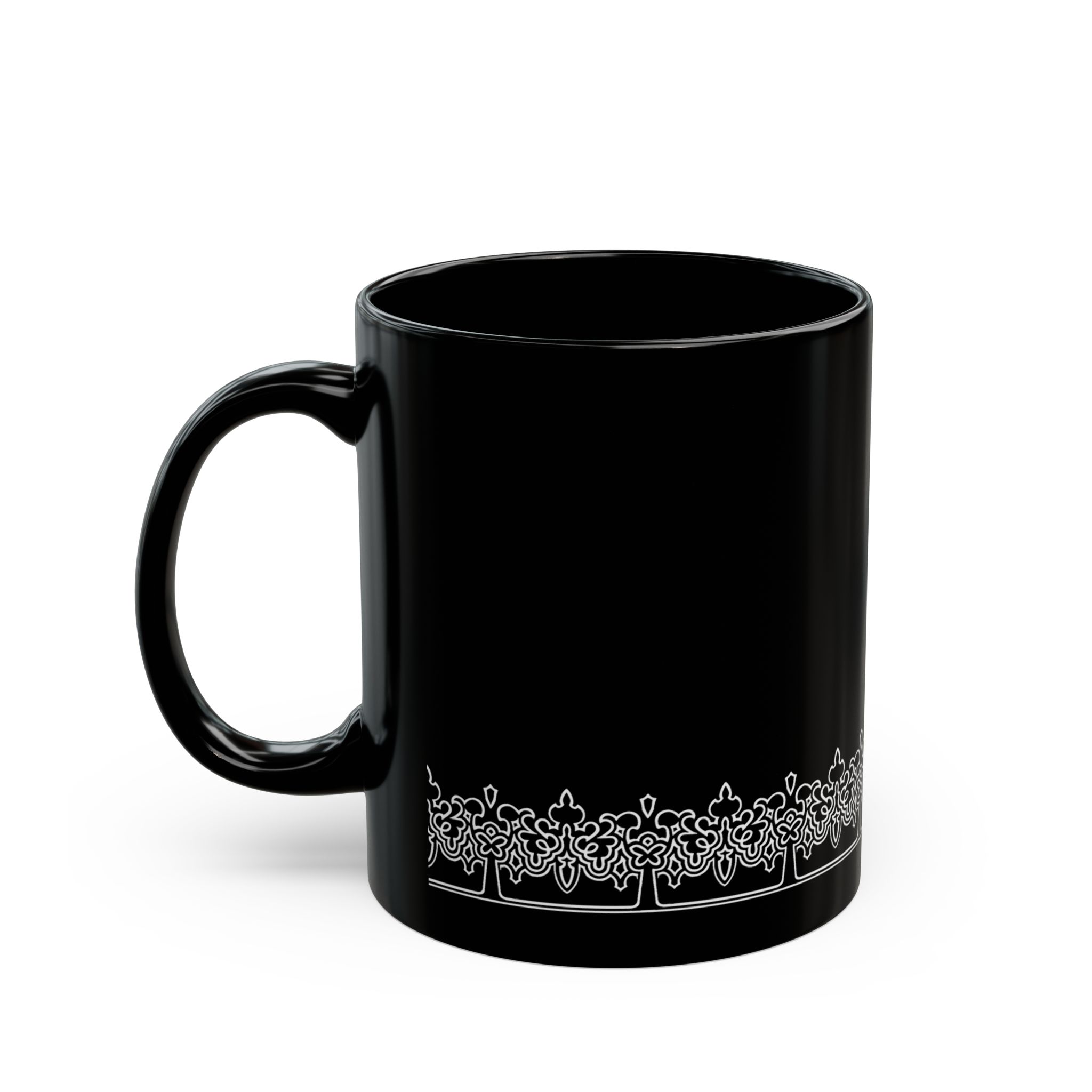 YoRHa inspired design NieR Automata 11oz & 15oz Black Mug - Image 4