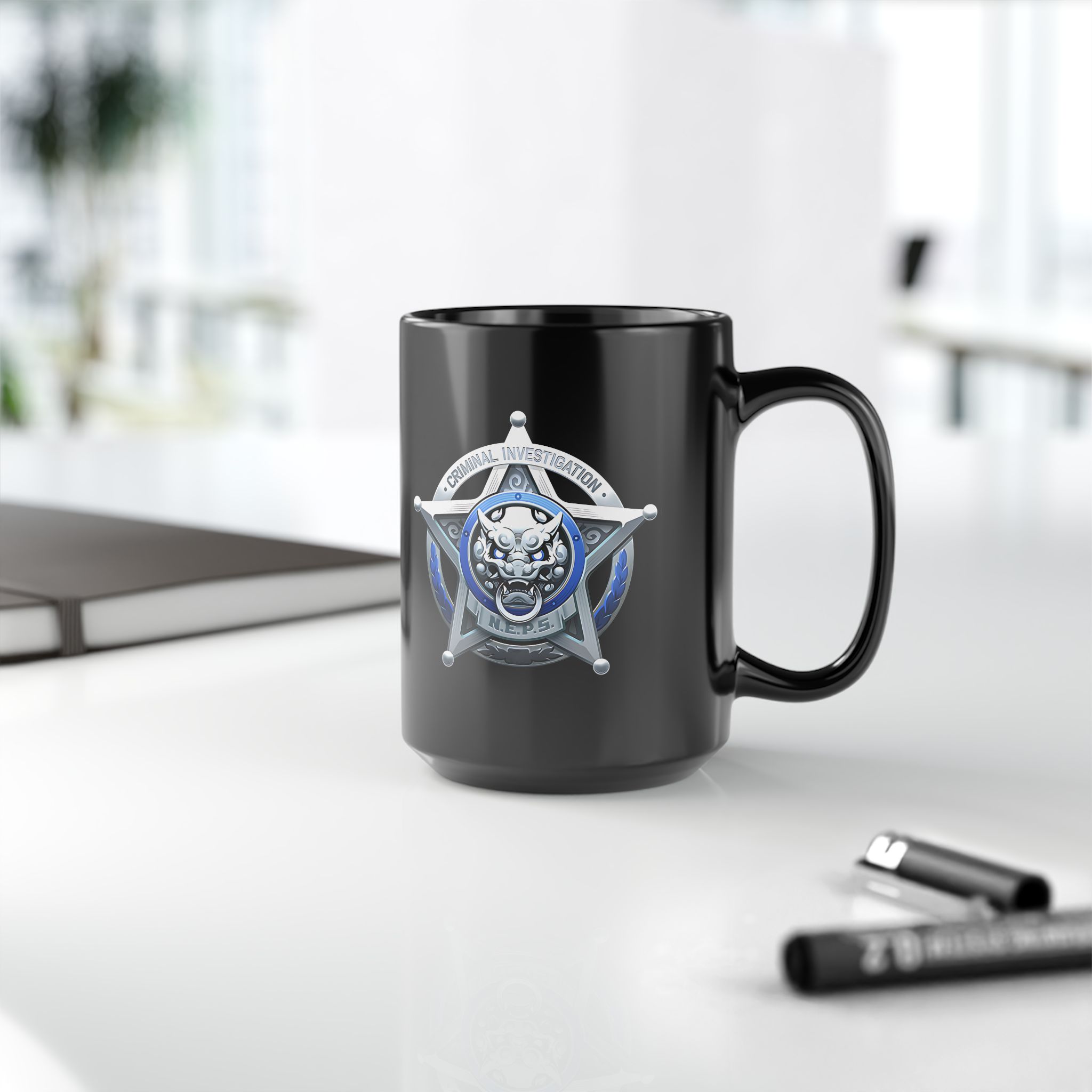 Criminal Investigation Special Response Team Faction from ZZZ 11oz & 15oz Black Mug - Image 13