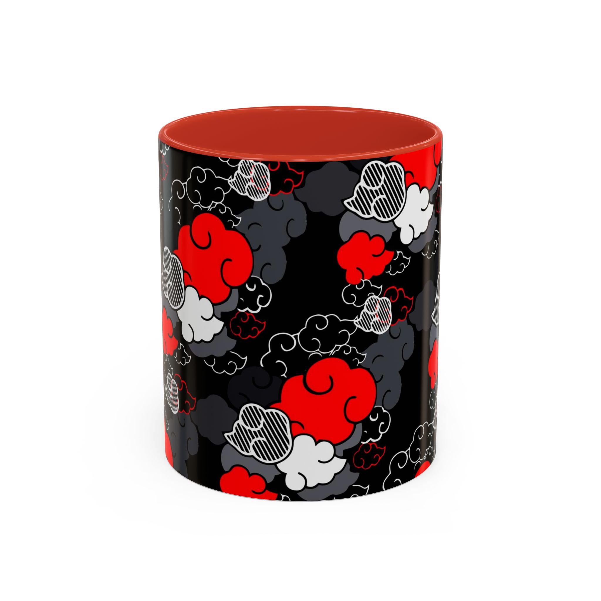 Akatsuki Ninja Dark Clouds 11-ounce Red Mug - Image 2