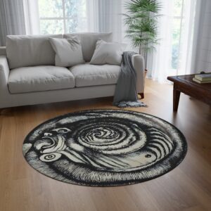 Uzumaki "Spiral" Junji Ito manga - Mr. Saito 60'' Rug