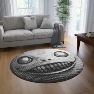 Emil - Yoko Taro mask NieR Automata / Replicant Round Rug 60''