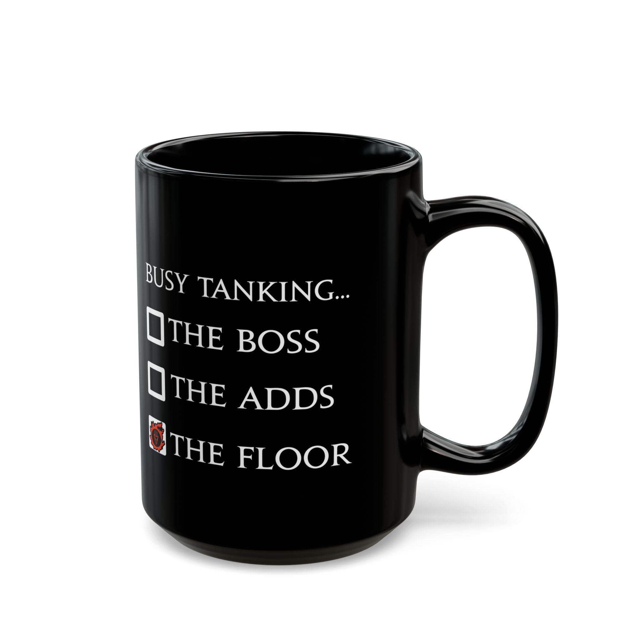 Dragoon Funny meme - Busy tanking... the floor? FFXIV MMORPG 11oz & 15oz Mug - Image 7