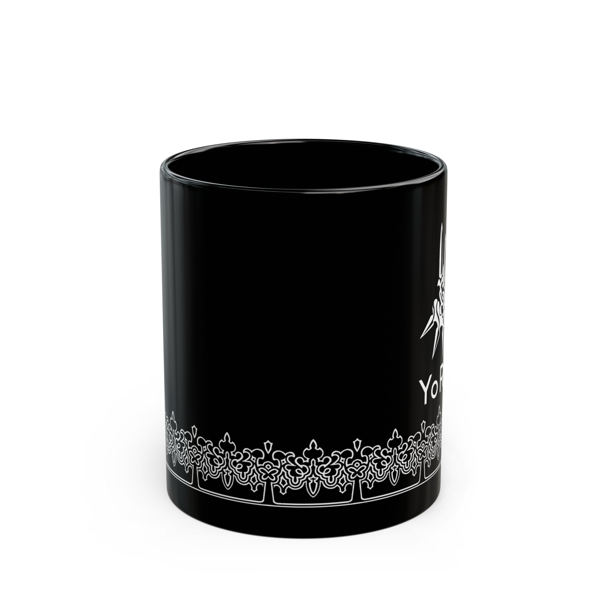 YoRHa inspired design NieR Automata 11oz & 15oz Black Mug - Image 3