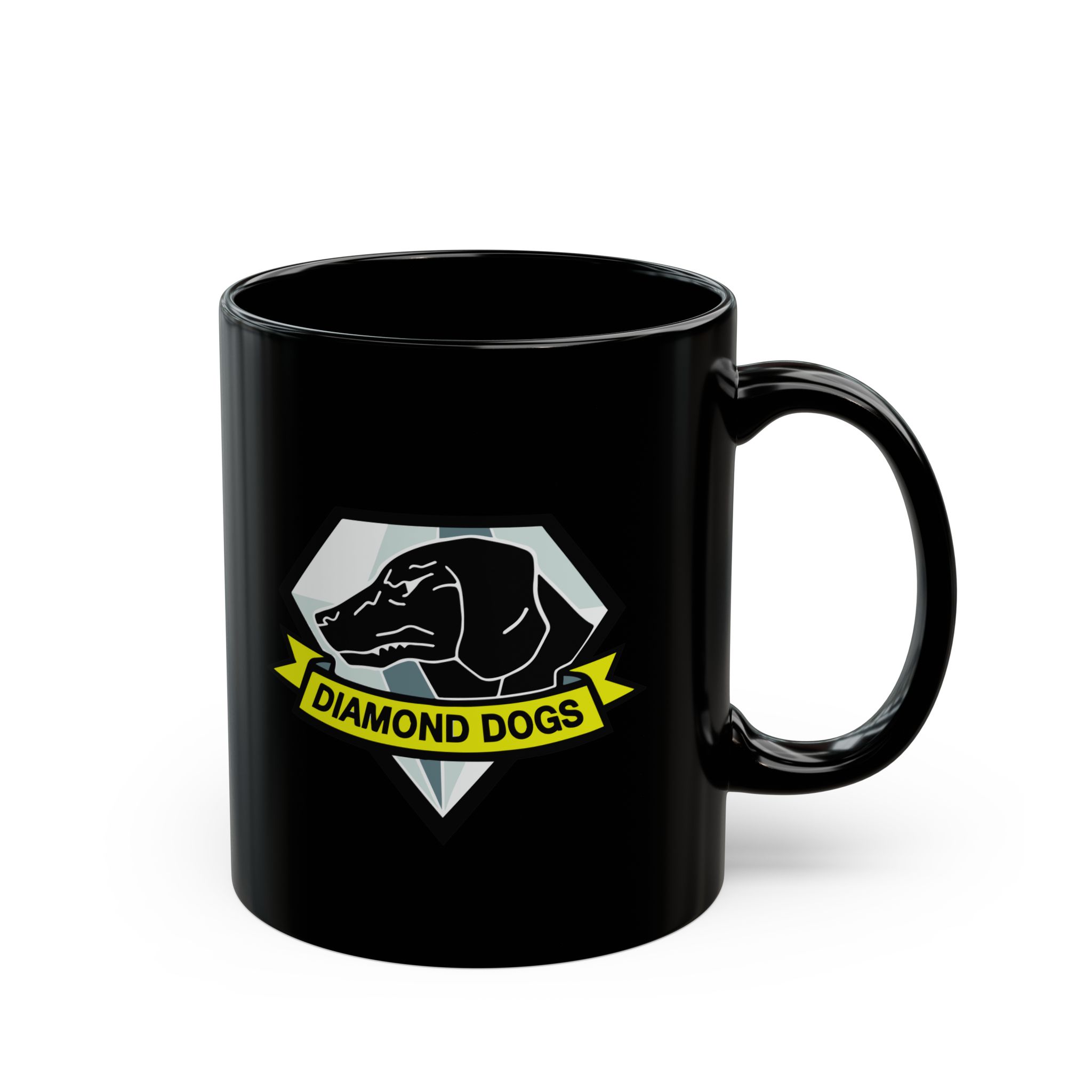 Diamond Dogs - Metal Gear V Mother base Operations 11 & 15oz Black Mug - Image 3