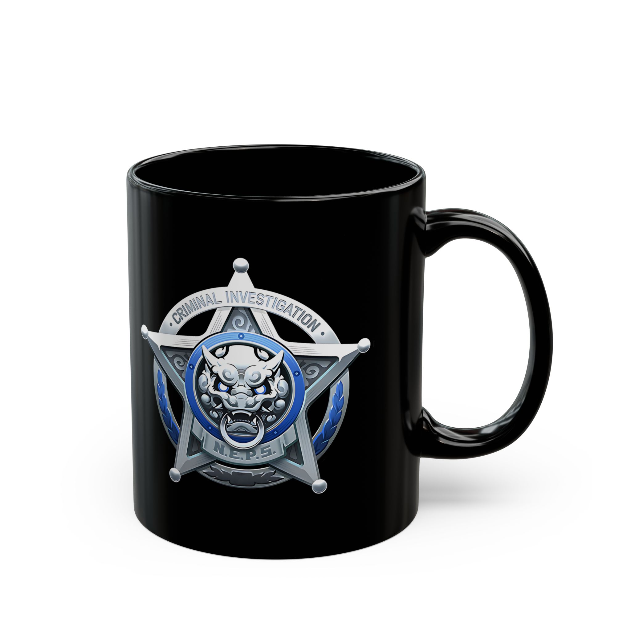 Criminal Investigation Special Response Team Faction from ZZZ 11oz & 15oz Black Mug - Image 3