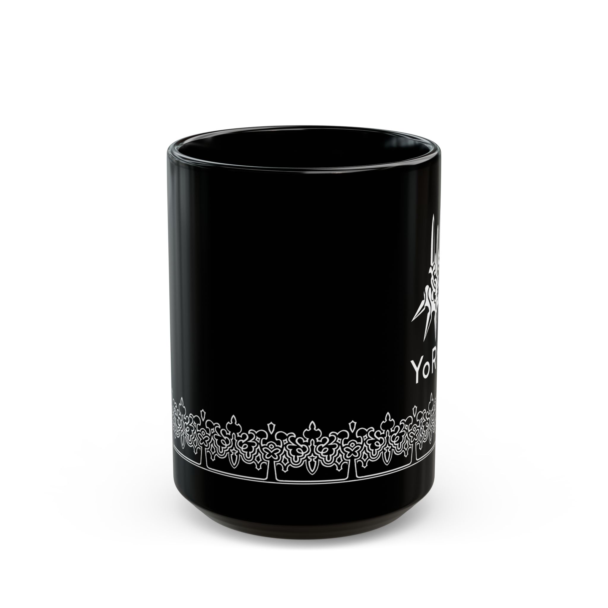 YoRHa inspired design NieR Automata 11oz & 15oz Black Mug - Image 8