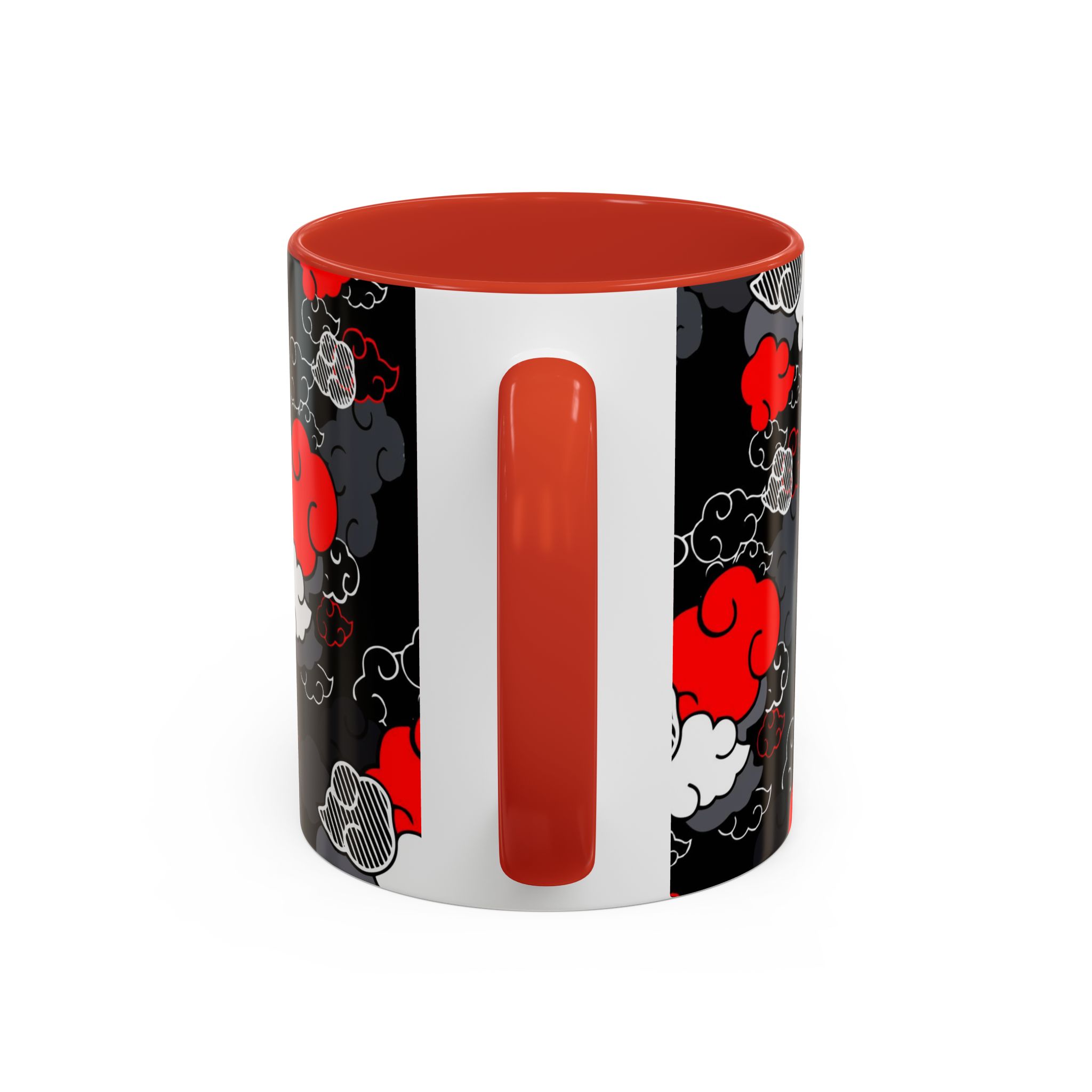 Akatsuki Ninja Dark Clouds 11-ounce Red Mug - Image 5
