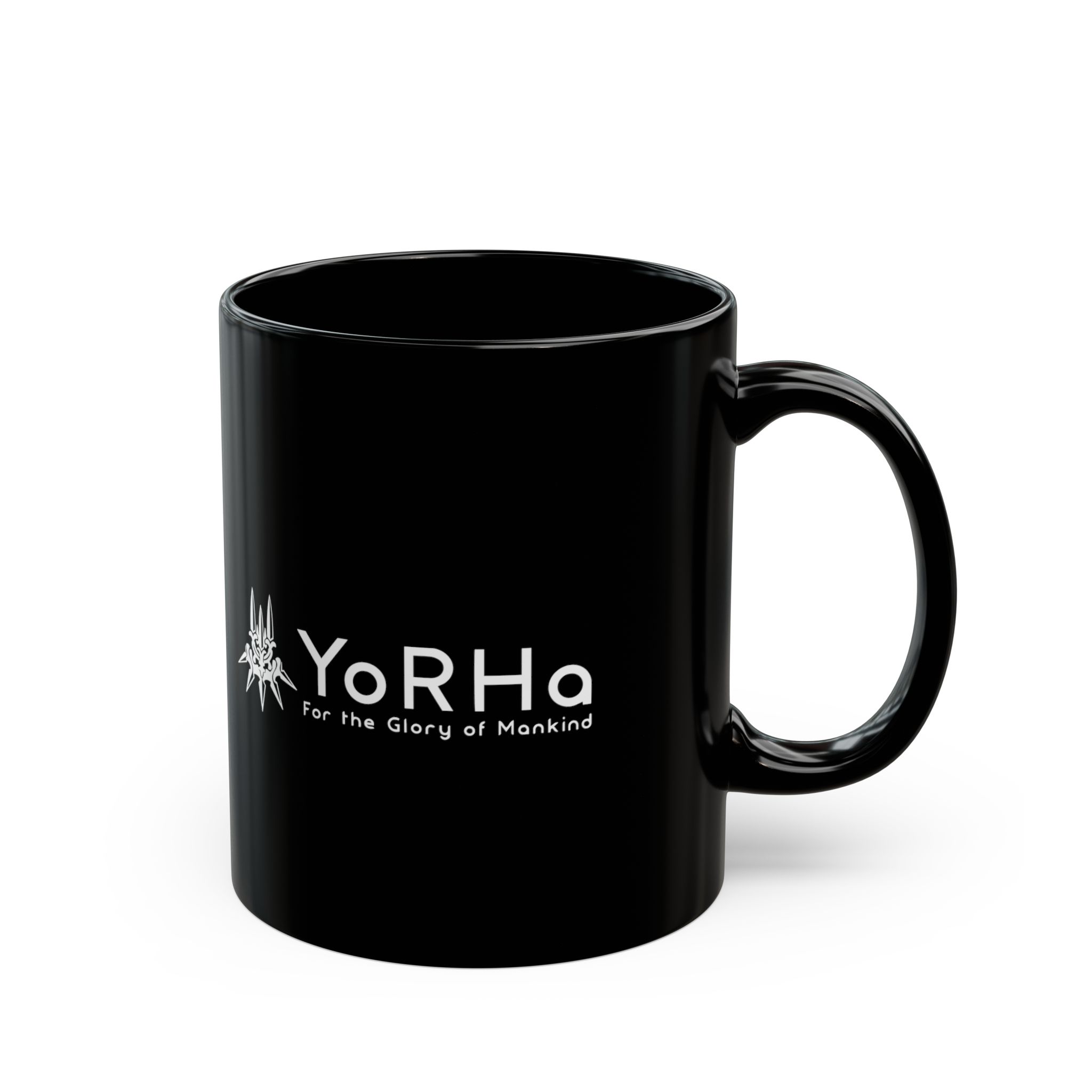 NieR Automata A2 YoRHa MMORPG 11oz & 15oz Black Mug - Image 3