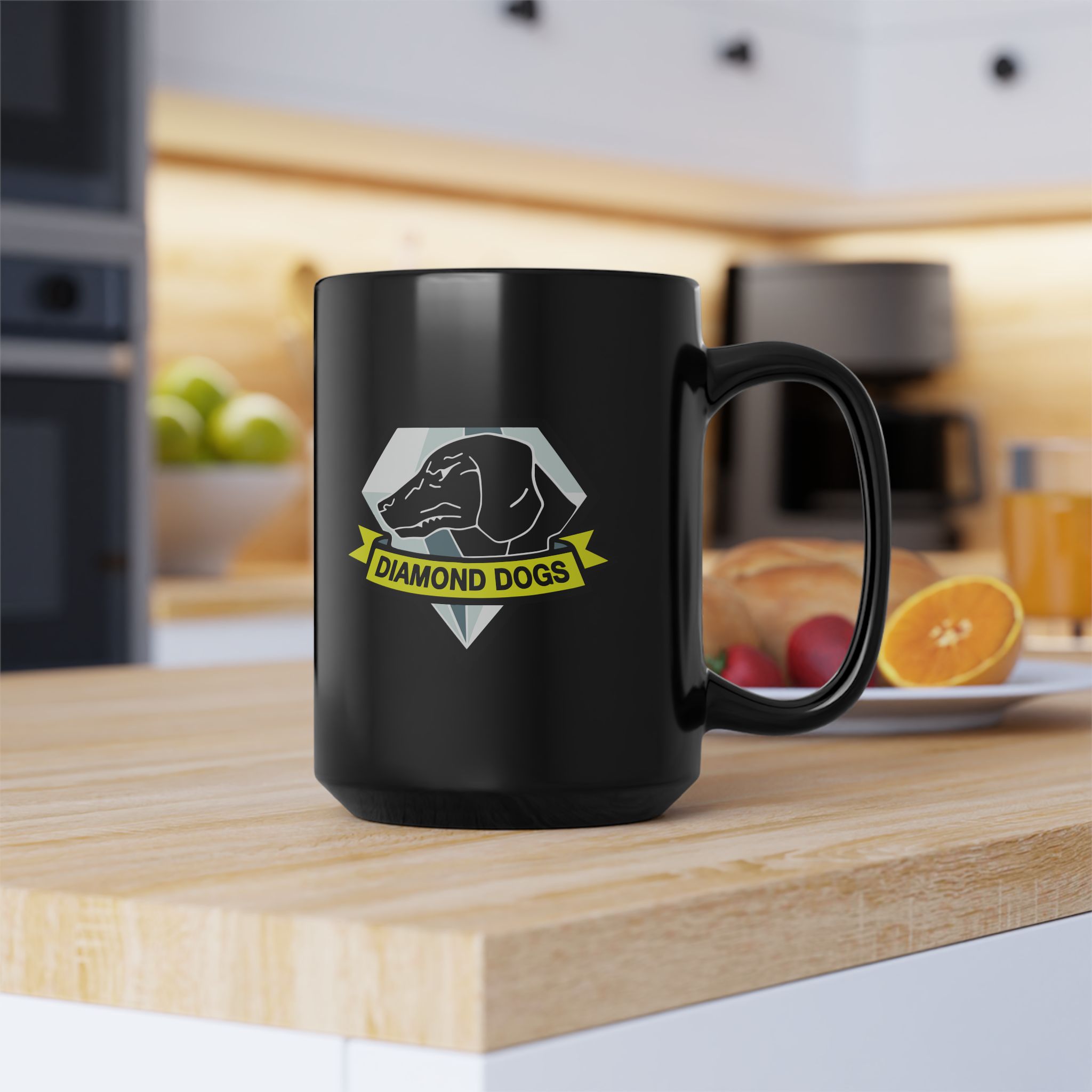 Diamond Dogs - Metal Gear V Mother base Operations 11 & 15oz Black Mug - Image 12