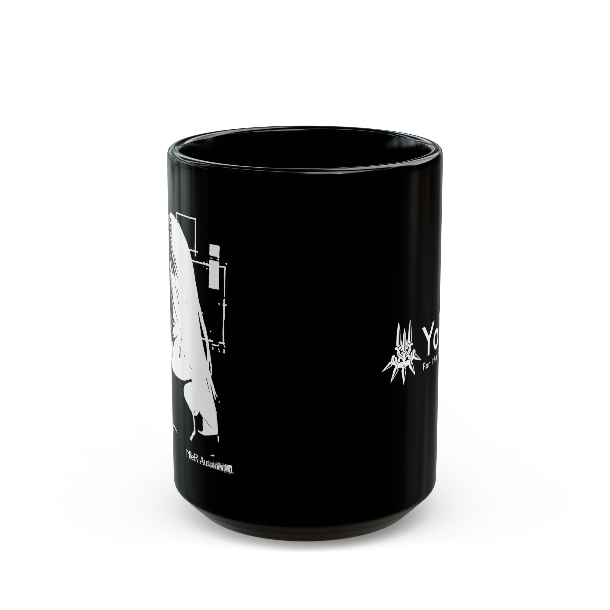 NieR Automata A2 YoRHa MMORPG 11oz & 15oz Black Mug - Image 7