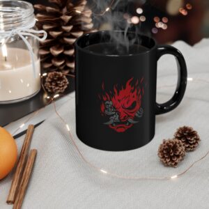 Onicyborg Cyberpunk 11oz & 15oz Black Mug