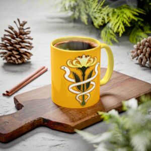 The order of the twin adder from Gridania FFXIV 11-ounce Yellow Mug