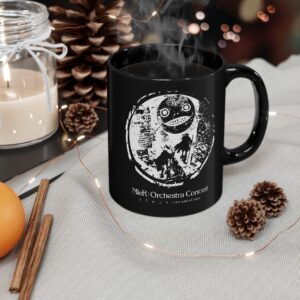 NieR Orchestra Concert design - Emil / Yoko Taro mask 2B 9S - 11oz & 15oz Black Mug
