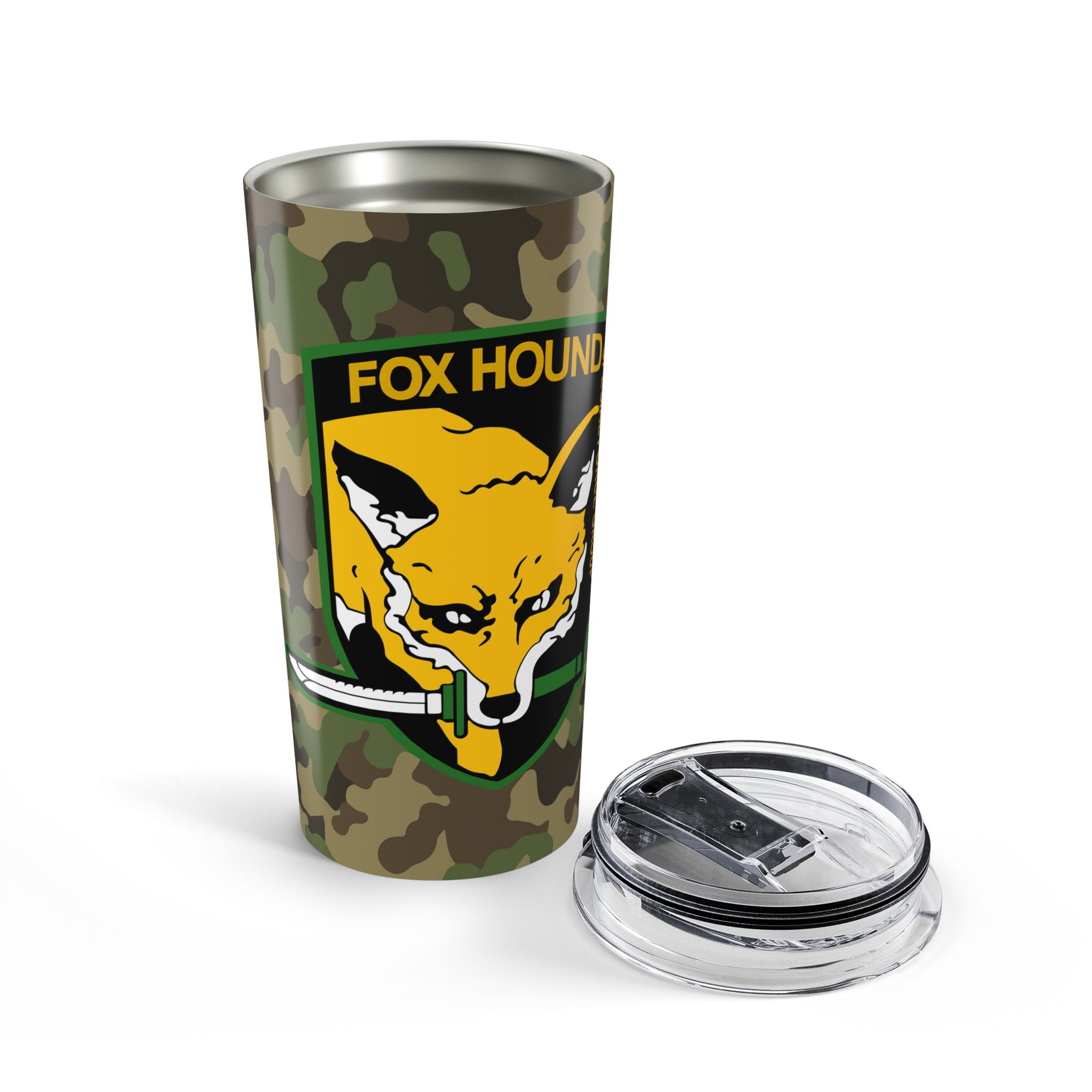 Fox Hound Military Pattern Metal Gear Tumbler 20oz - Image 6