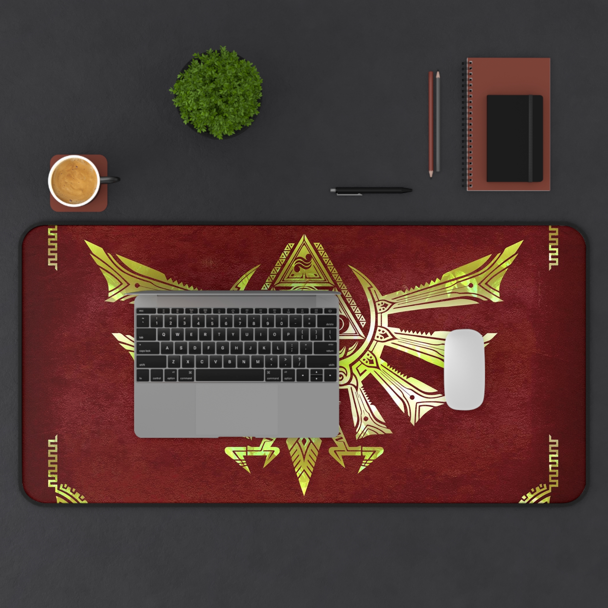 TLO Zelda Eagle triforce Desk Mat 18'' to 32'' - Image 4