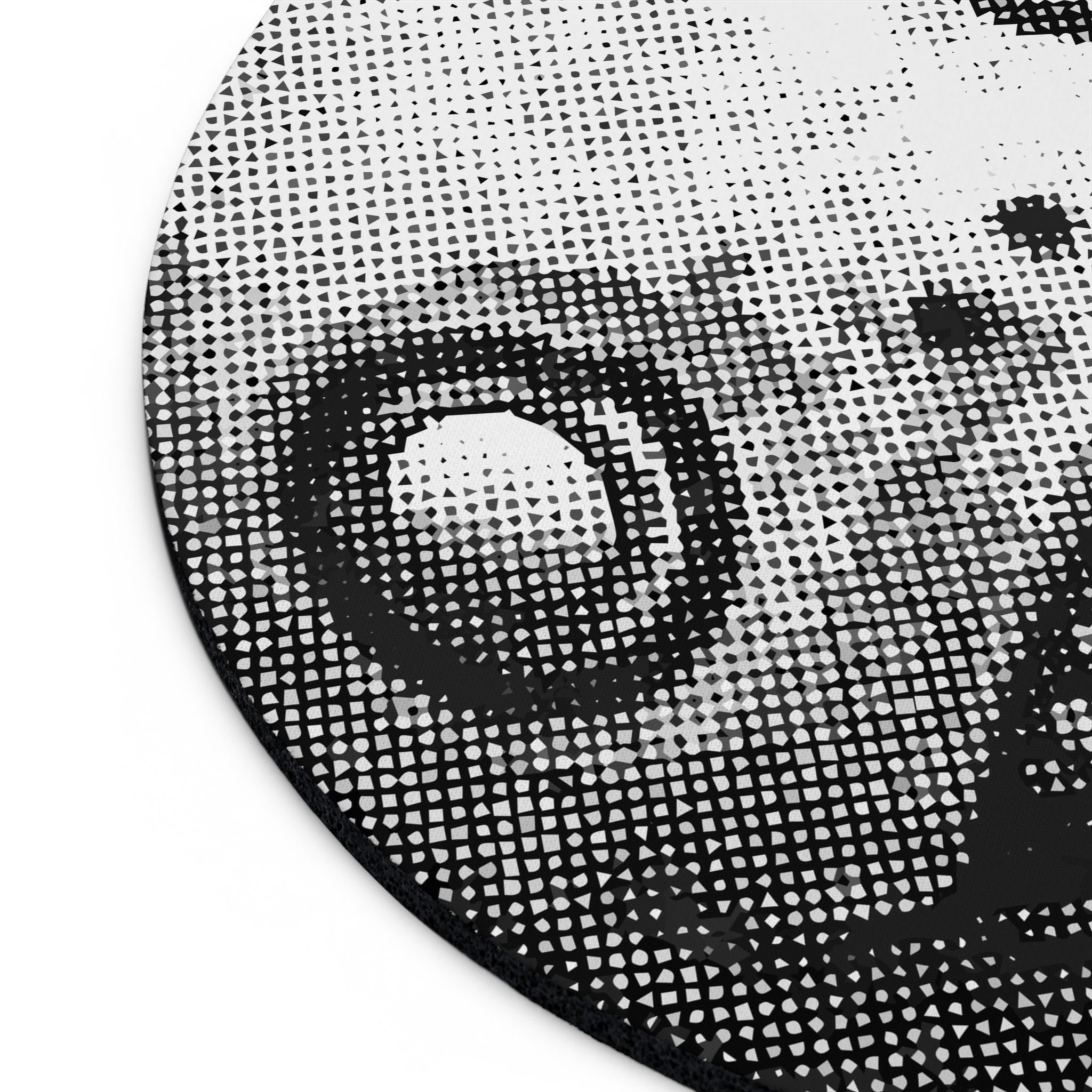 Emil - Yoko Taro face mask Mousepad 8'' diameter - Image 5