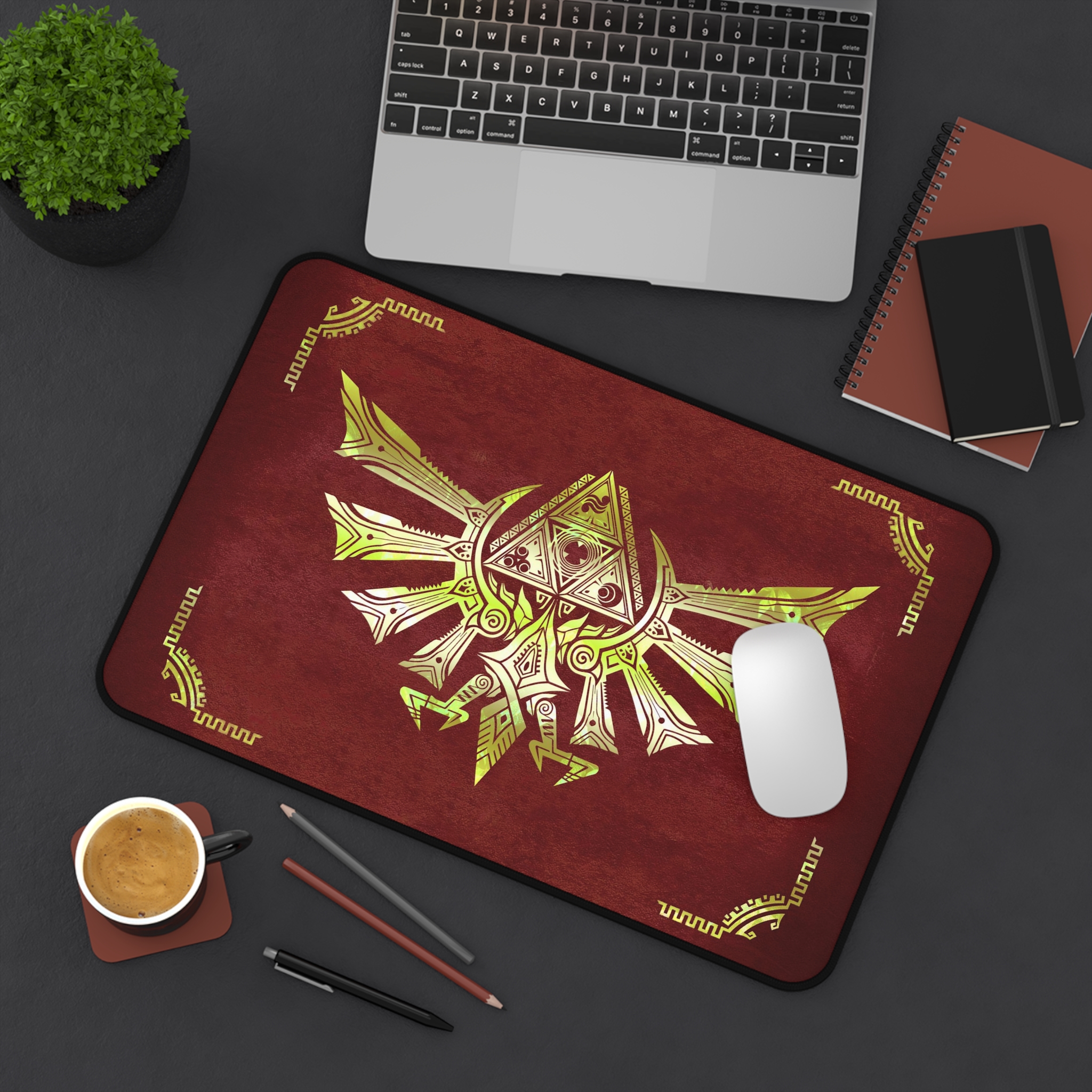 TLO Zelda Eagle triforce Desk Mat 18'' to 32'' - Image 8